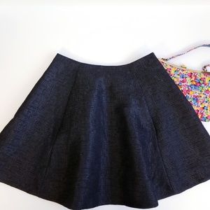 FINAL-Kate Spade Textured Glitter Black Skirt Sz 8